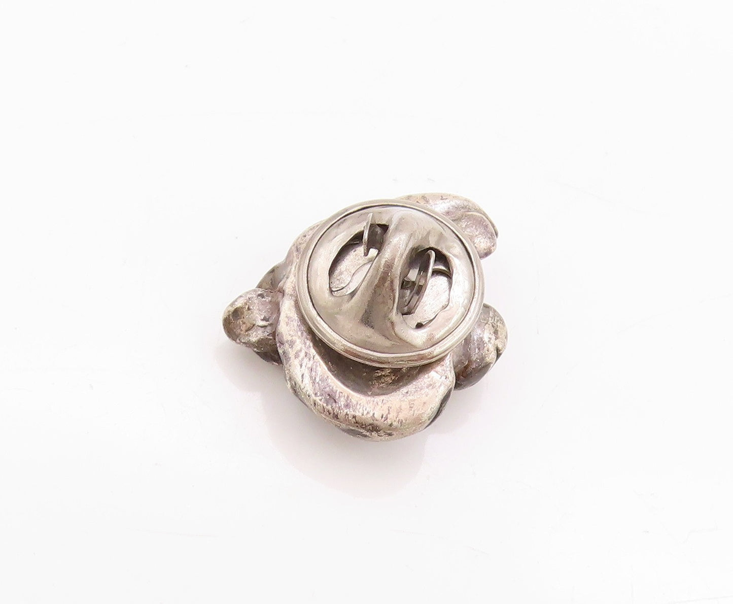 925 Sterling Silver Vintage Pin Dark Tone Staffordshire Bull Terrier TR3993