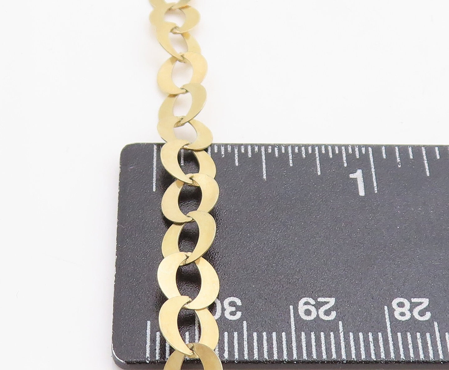925 Sterling Silver  Shiny Gold Plated Petite Round Link Chain Necklace NE1746