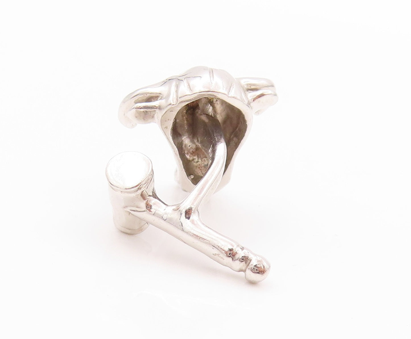 925 Sterling Silver Vintage Cuff Links Bear & Bull Stock Market Trader  TR3942
