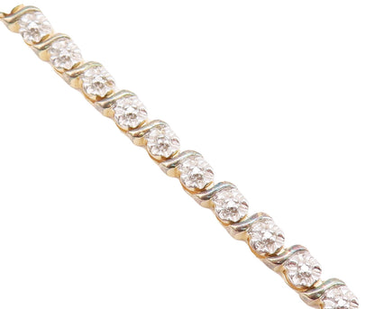 925 Sterling Silver Vintage Bracelet Floral Carved Dangling Snow Flake  BT10619