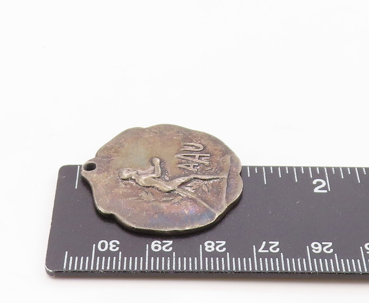 925 Sterling Silver  Vintage Antique Amateur Athletic Union Pendant  PT16114