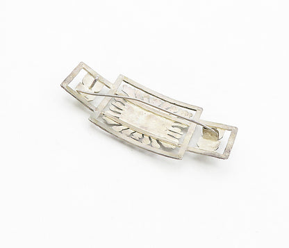 925 Sterling Silver  Vintage Antique Traditional Statues Brooch Pin  BP3088