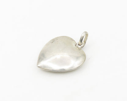 CELIA SEBIRI 925 Silver  Vintage Shiny Smooth Love Heart Pendant  PT14226