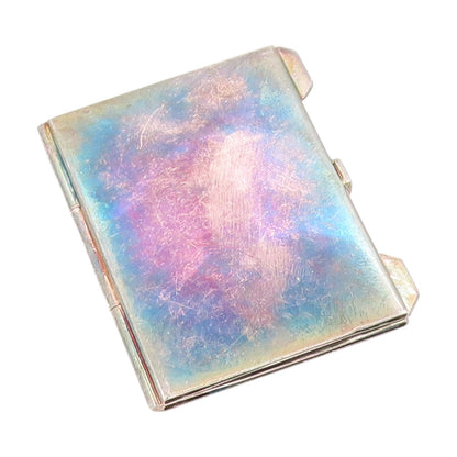 925 Sterling Silver Vintage Compact Box ENGLAND Classic Photo Frame OPENS TR4107