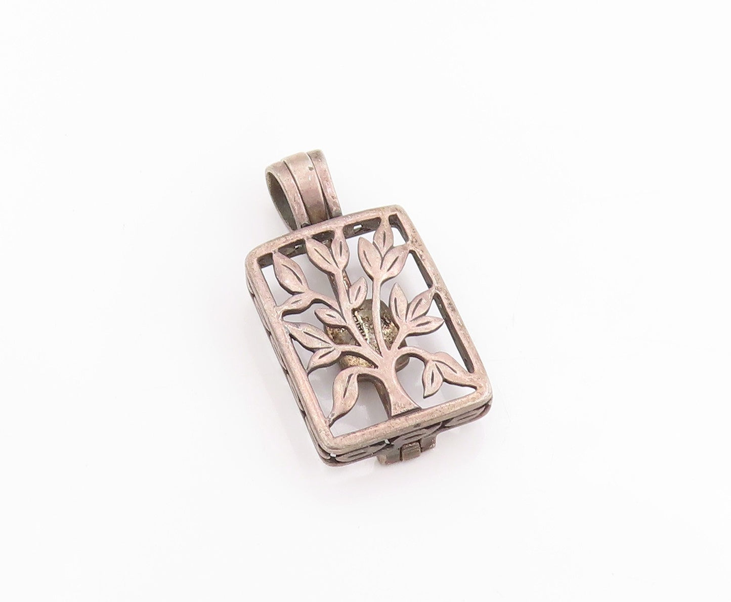925 Sterling Silver Vintage Pendant SILPADA Floral Live Laugh Love OPENS PT24852