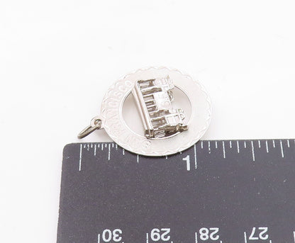 CREA 925 Sterling Silver   Vintage San Francisco Trolley Car Pendant  PT20643