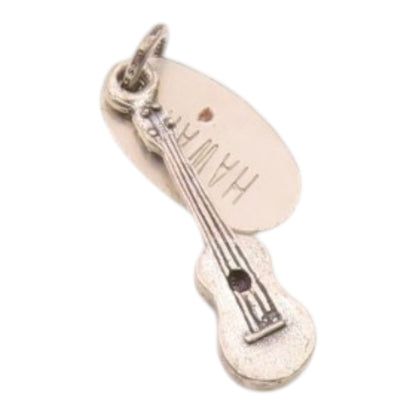 925 Sterling Silver  Vintage Petite Hawaii Ukelele Souvenir Pendant  PT16583