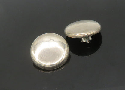 MEXICO 925 Silver  Vintage Shiny Minimalist Non Pierce Drop Earrings  EG10513