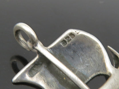 925 Sterling Silver  Vintage Petite Sailboat Nautical Motif Pendant  PT19588