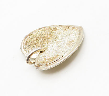 925 Sterling Silver  Vintage Shiny Textured Love Heart Drop Pendant  PT12260