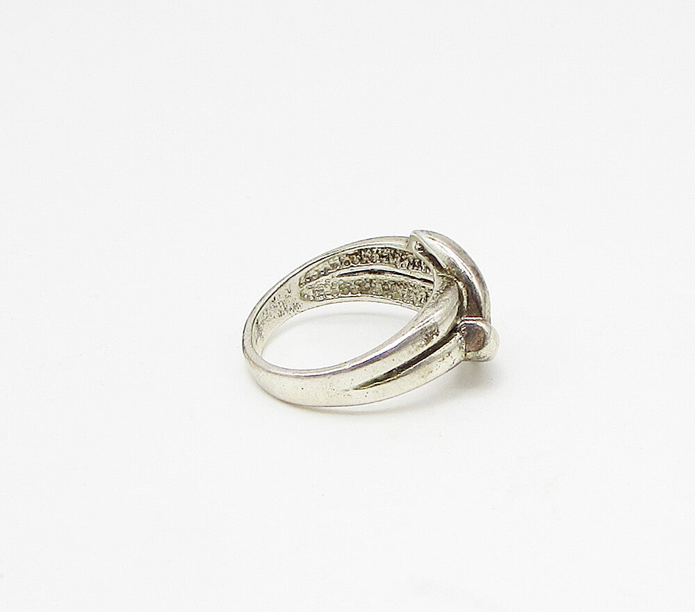 925 Sterling Silver  Vintage Arrow Head Design Band Ring Sz 7  RG3395
