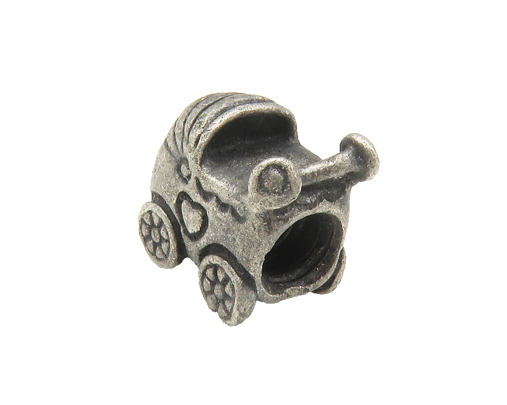 PANDORA 925 Sterling Silver   Vintage Petite Baby Carriage Pendant  PT11543
