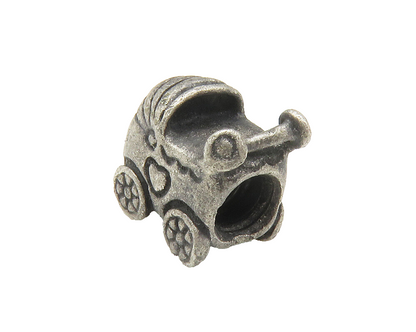 PANDORA 925 Sterling Silver   Vintage Petite Baby Carriage Pendant  PT11543