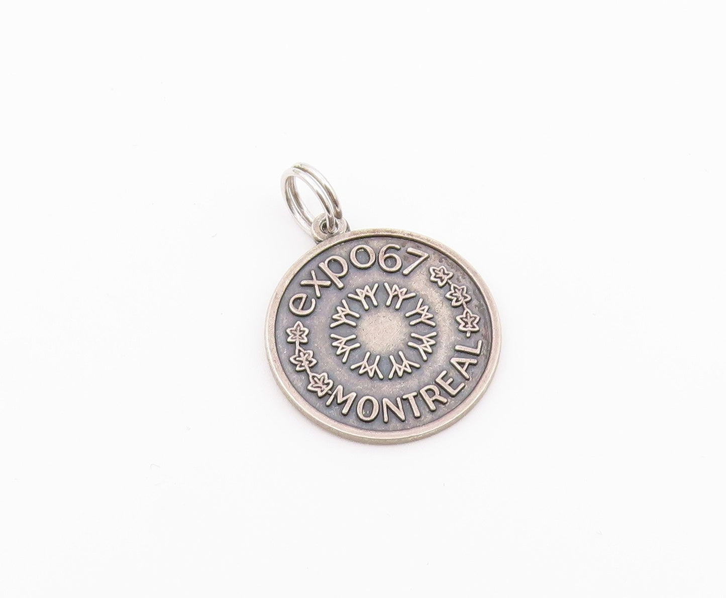 925 Sterling Silver  Vintage Montreal Expo 97 Dark Tone Pendant  PT18936