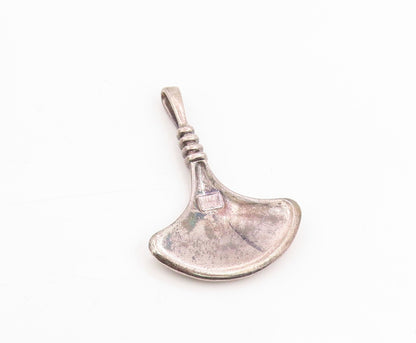 925 Sterling Silver Vintage Pendant RLM STUDIO Modernist Fan Shape Charm PT25255