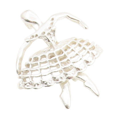 925 Sterling Silver Vintage Brooch Graceful Ballerina Ballet Dancer Pin  BP11978