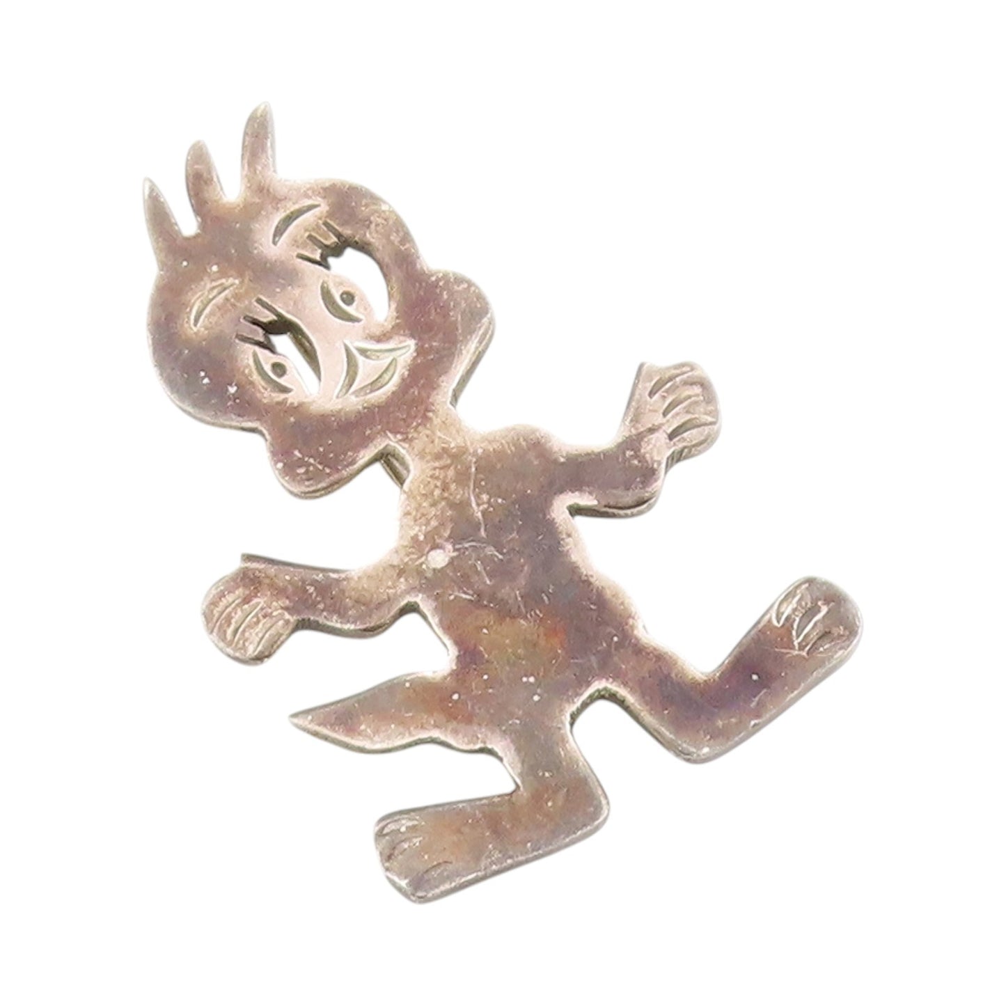 925 Sterling Silver Vintage Brooch MEXICO Tweety Bird Cartoon Cut Out  BP11813