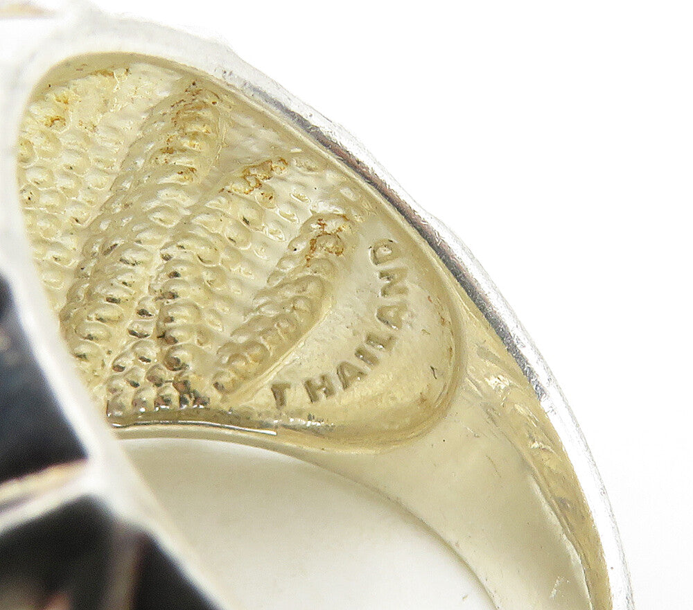 925 Sterling Silver  Vintage Shiny Concave Dome Band Ring Sz 7  RG16894