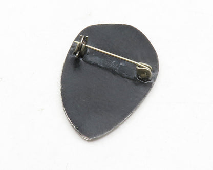 ISRAEL 925 Sterling Silver  Vintage Enamel Dancing Woman Brooch Pin  BP4487