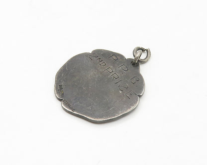 ROB STOLL 925 Silver  Vintage Antique 2nd Prize Medal Sports Pendant  PT14177
