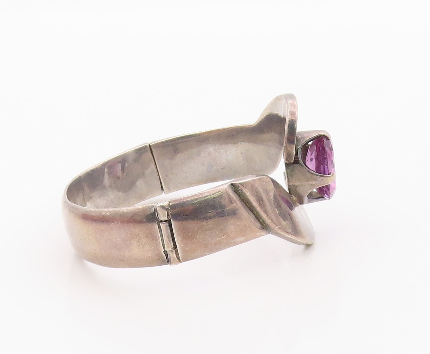 925 Sterling Silver Vintage Bracelet LOS BALLESTEROS MEXICO Gemstone  BT12103