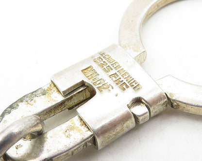 FMC MEXICO 925 Sterling Silver  Vintage Etched Desert Scene Key Chain  TR1754