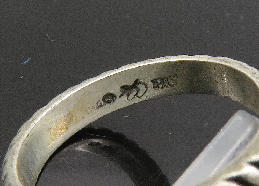 CAROLYN POLLACK 925 Silver  Vintage Petite Twist Round Band Ring Sz 6  RG21615