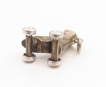 925 Sterling Silver Vintage Pendant Miniature Roller Skate Figurine  PT26122