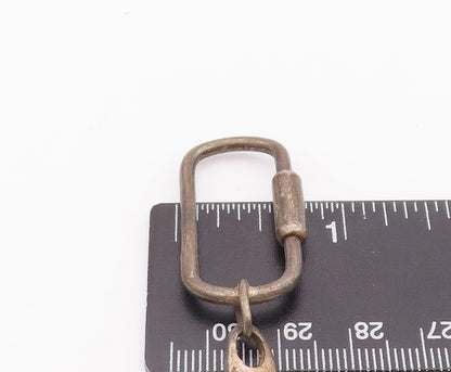 925 Sterling Silver Vintage Key Ancient Solid Cut & Etched Old Telephone  TR3718