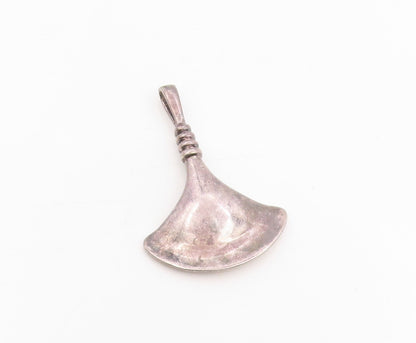 925 Sterling Silver Vintage Pendant RLM STUDIO Modernist Fan Shape Charm PT25255