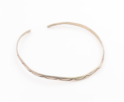 925 Sterling Silver Vintage Necklace ALEX SANCHEZ NAVAJO Classic Choker  NE4883