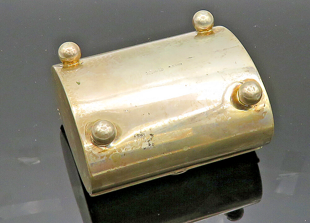 A. KUHN GERMANY 830 Silver Vintage Antique Large Jewelry Trinket Box  TR2890