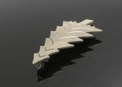 MEXICO 925 Sterling Silver  Vintage Shiny Christmas Tree Brooch Pin  BP9051