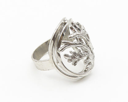 TAHARA & CO 925 Silver  Shiny Tree Branches Motif Band Ring Sz 7  RG10394