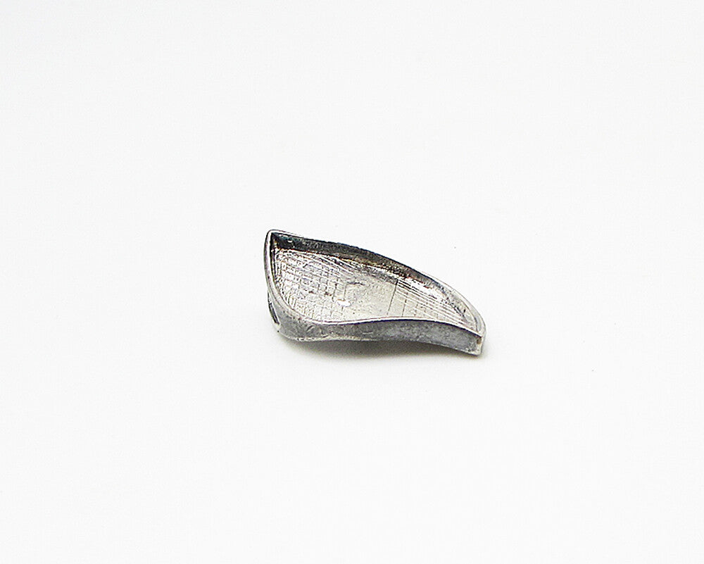 925 Sterling Silver  Vintage Etching Detail Floral Leaf Slider Pendant  PT2010