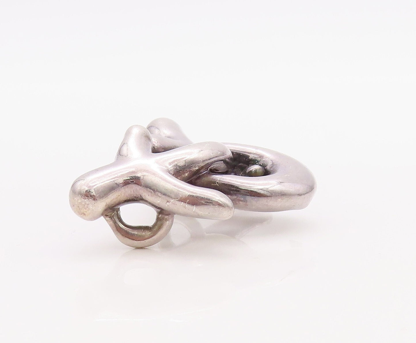 925 Sterling Silver Vintage Pendant Mini XO Hugs & Kisses Design  PT23519