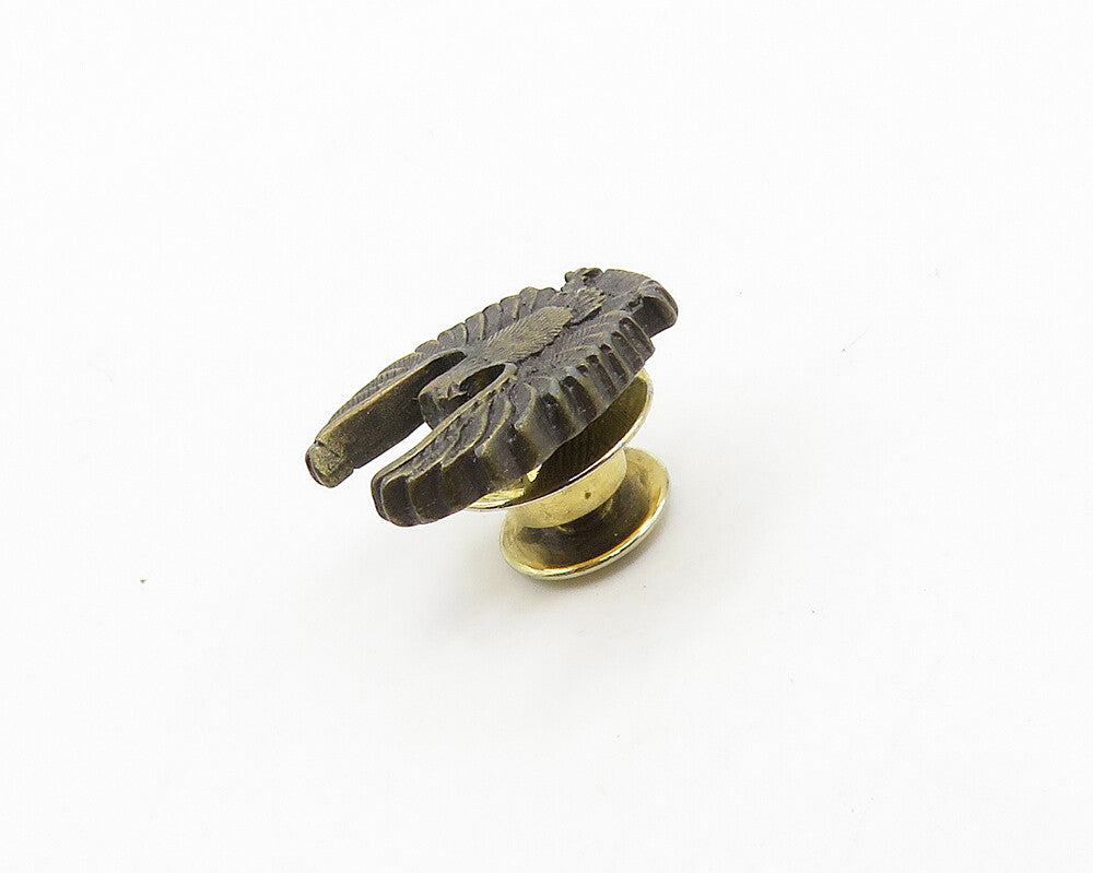 925 Sterling Silver  Vintage Petite United States Military Lapel Pin  TR2692