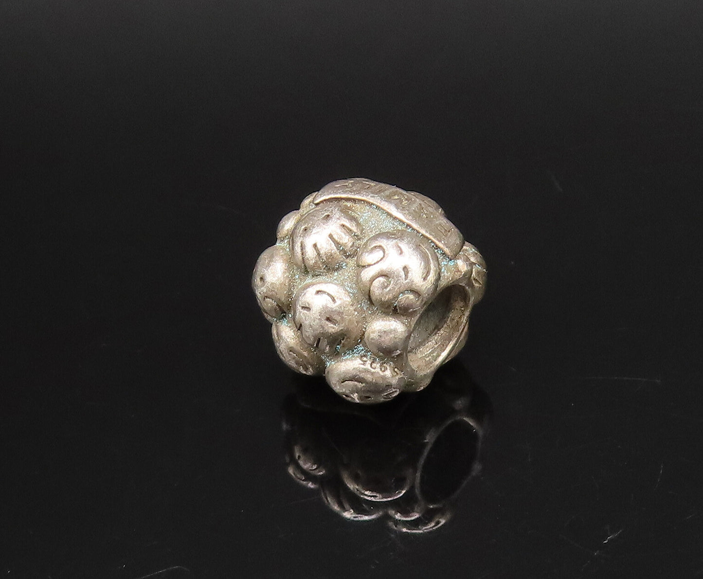 925 Sterling Silver  Vintage Family Love Happy Faces Charm Pendant  PT21779