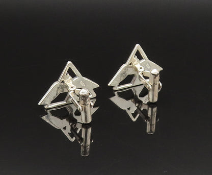 CREED 925 Silver  Vintage Religious Flying Dove Birds Cuff Links  TR3408