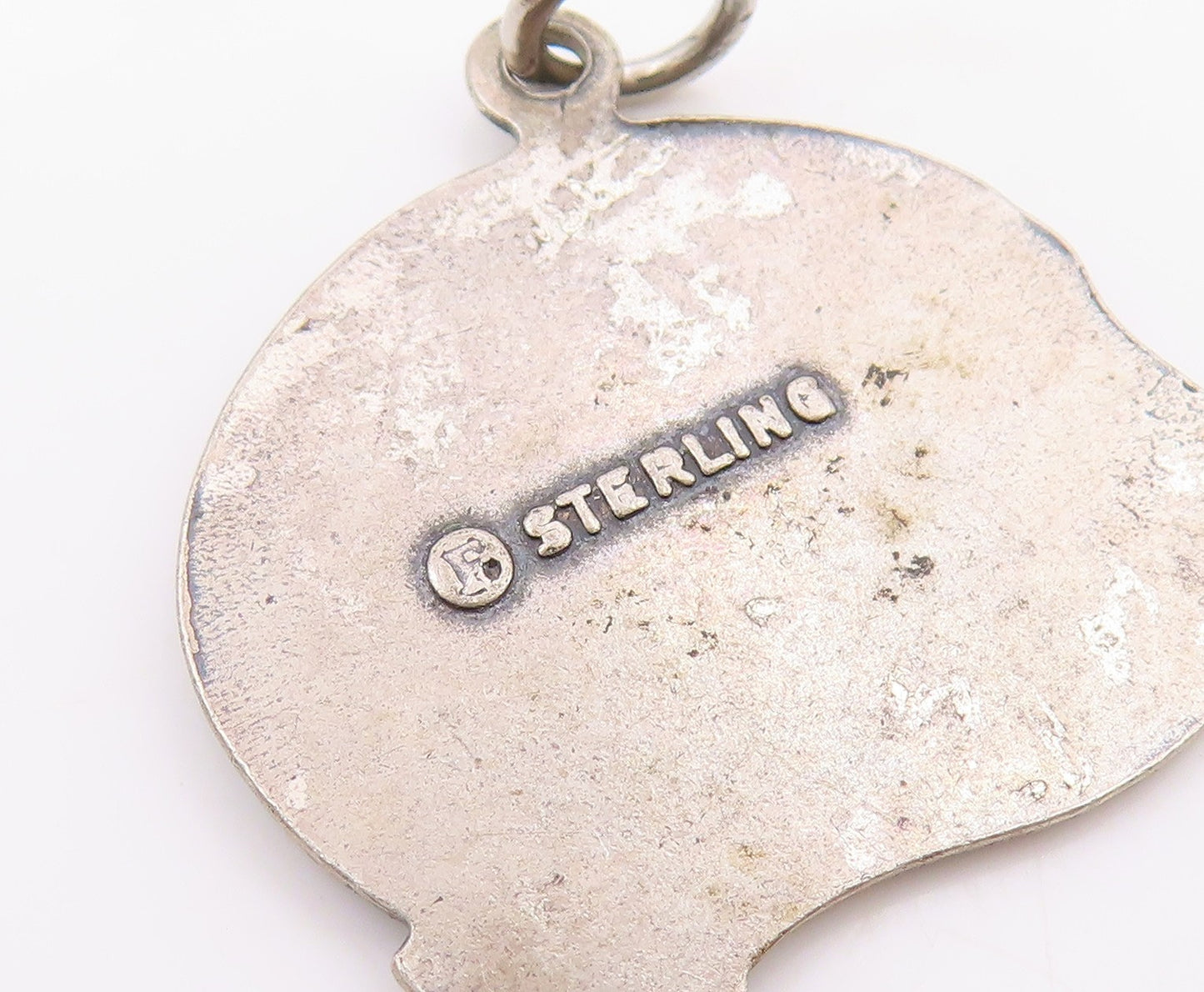 925 Sterling Silver  Vintage The Hawaiian Islands Souvenir Pendant  PT21366