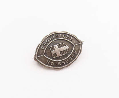 925 Sterling Silver  Vintage Antique Choristers Ascension Brooch Pin  BP8662