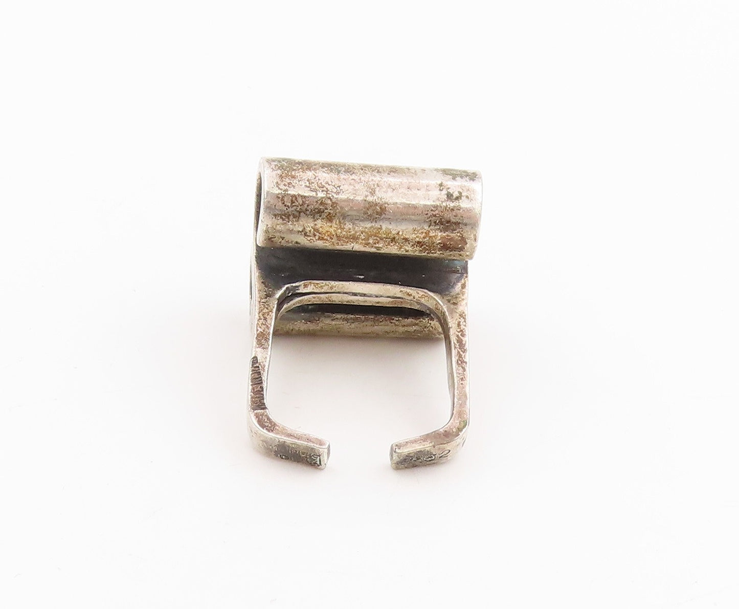 925 Sterling Silver Vintage Ring PUIG DORIA Curved Cylinders Band  Sz 5  RG33913