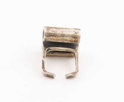 925 Sterling Silver Vintage Ring PUIG DORIA Curved Cylinders Band  Sz 5  RG33913