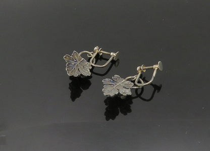 EUROPEAN 925 Silver  Vintage Grape Bunch Non Pierce Drop Earrings  EG10725