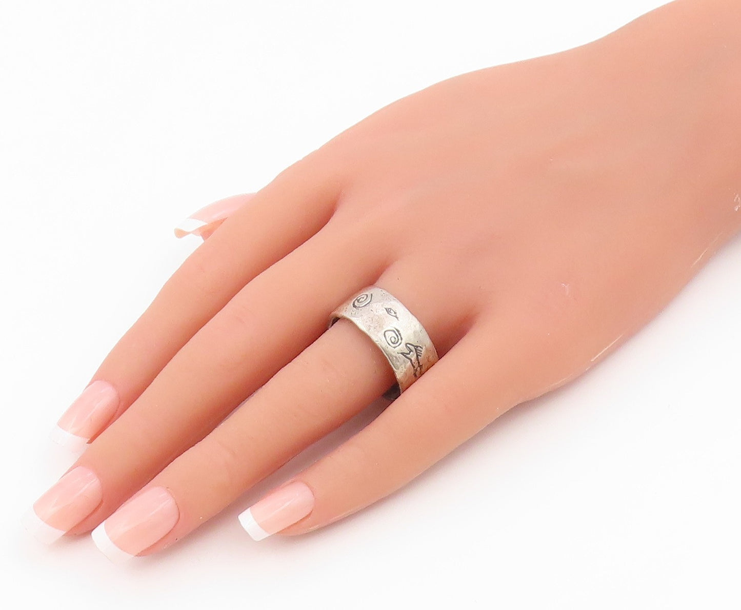 925 Sterling Silver Vintage Ring JES MAHARRY Grow Strong Tree  Sz 11  RG36650