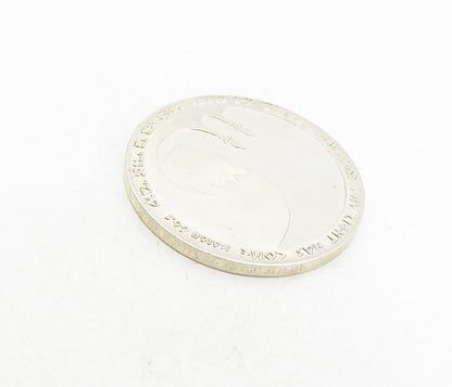 925 Silver  Vintage Arise Shine For Thy Light Has Come Medallion Coin  TR1435