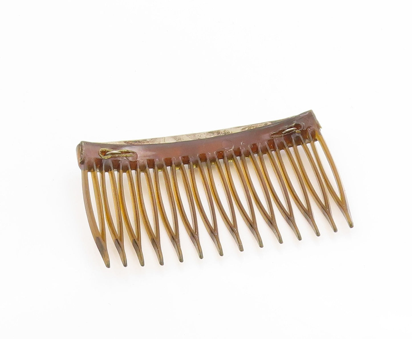 925 Sterling Silver Vintage Hair Barrette SOUTHWESTERN Turquoise Comb TR4134