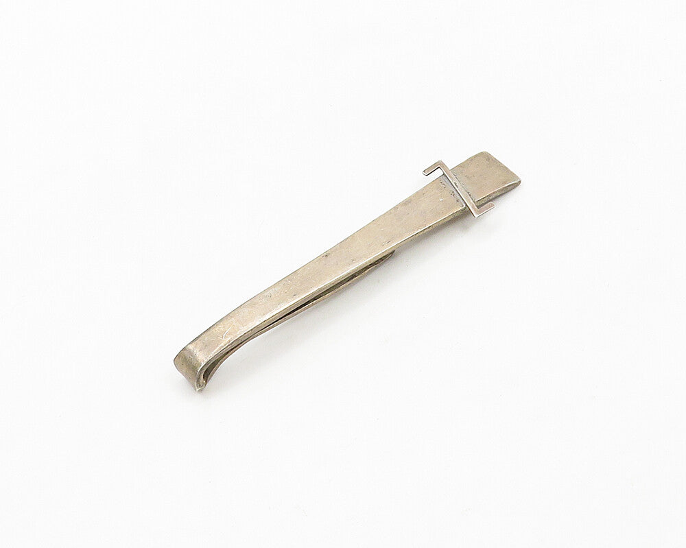 INTERNATIONAL 925 Sterling Silver Vintage Z Initial Smooth Tie Clip TR2665