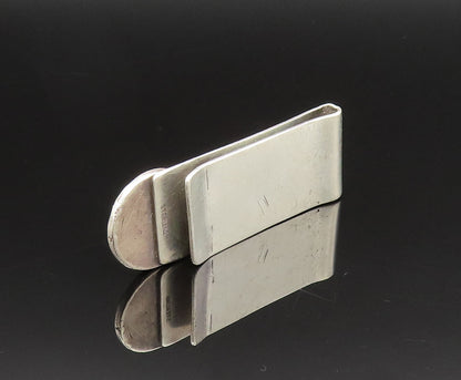 925 Sterling Silver  Vintage Minimalist Circle Accent Money Clip  TR3405