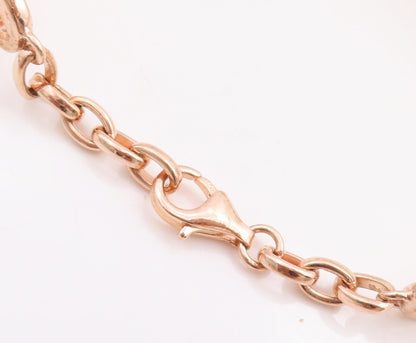 925 Sterling Silver Vintage Bracelet Designer Cutout CZ Bands  BT10669